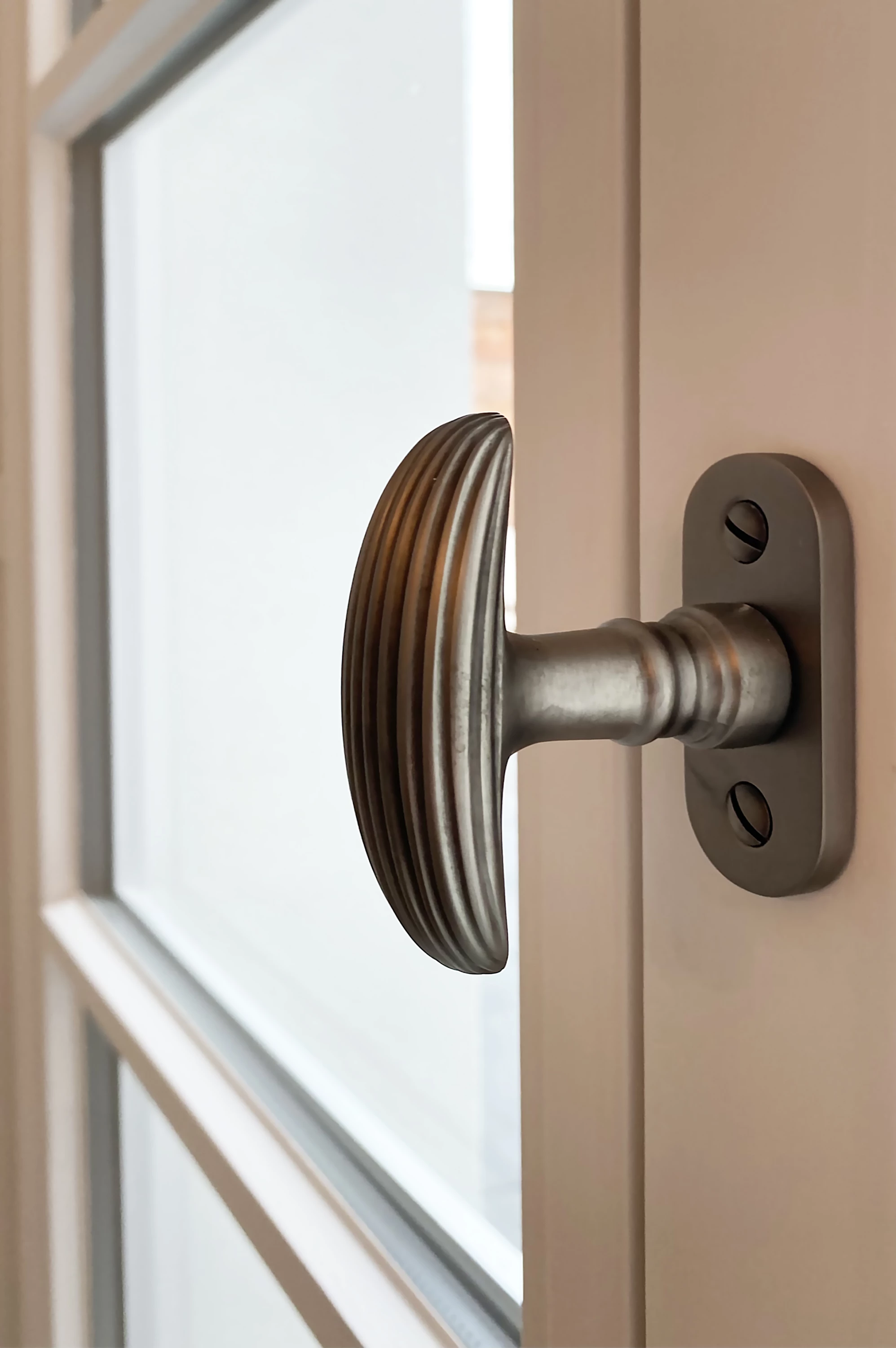 Brushed aged nickel
