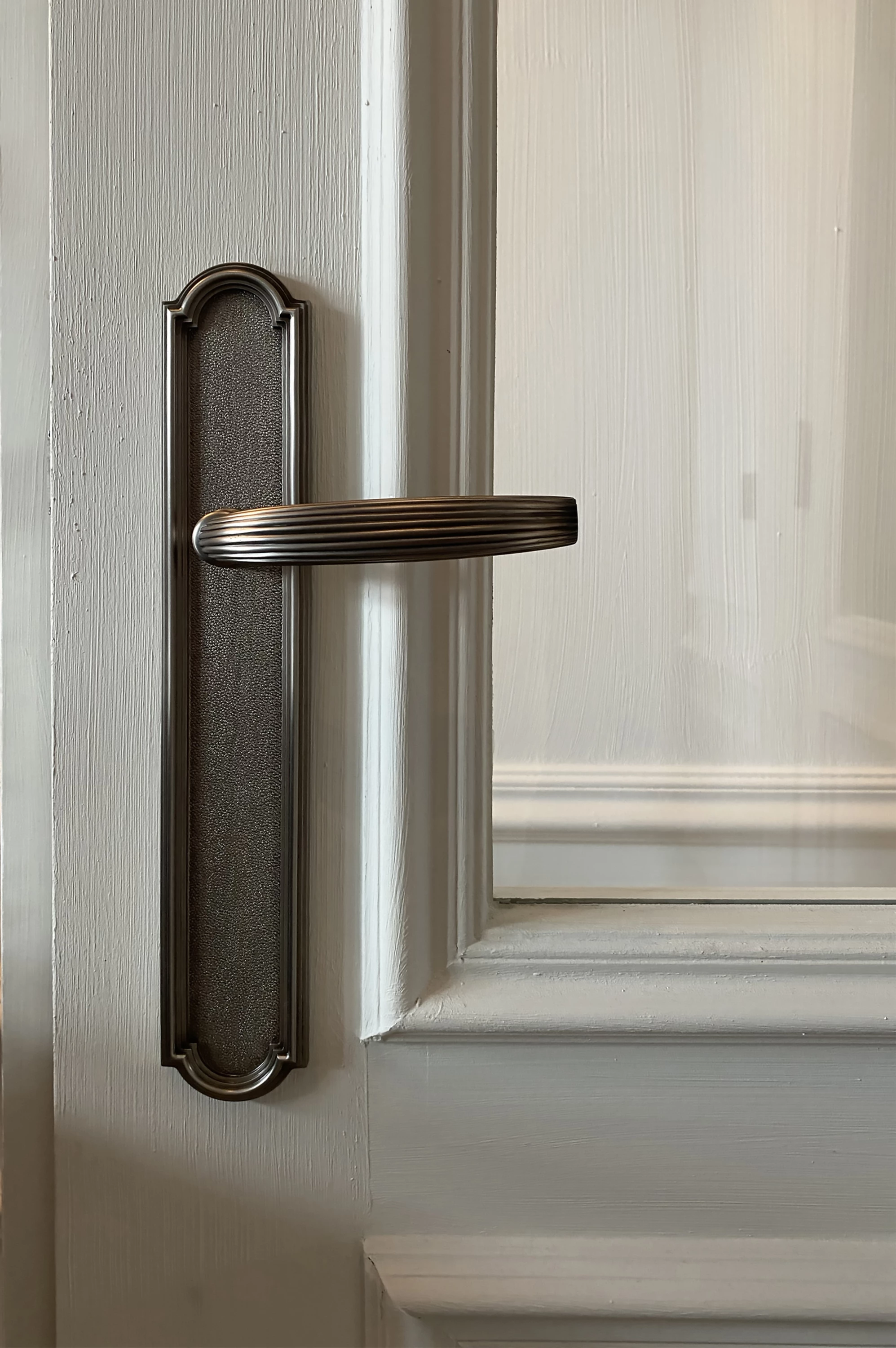 Brushed aged nickel